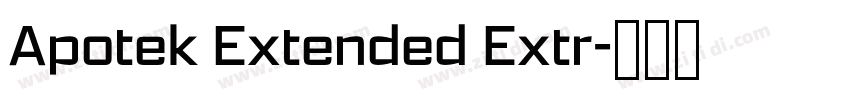 Apotek Extended Extr字体转换